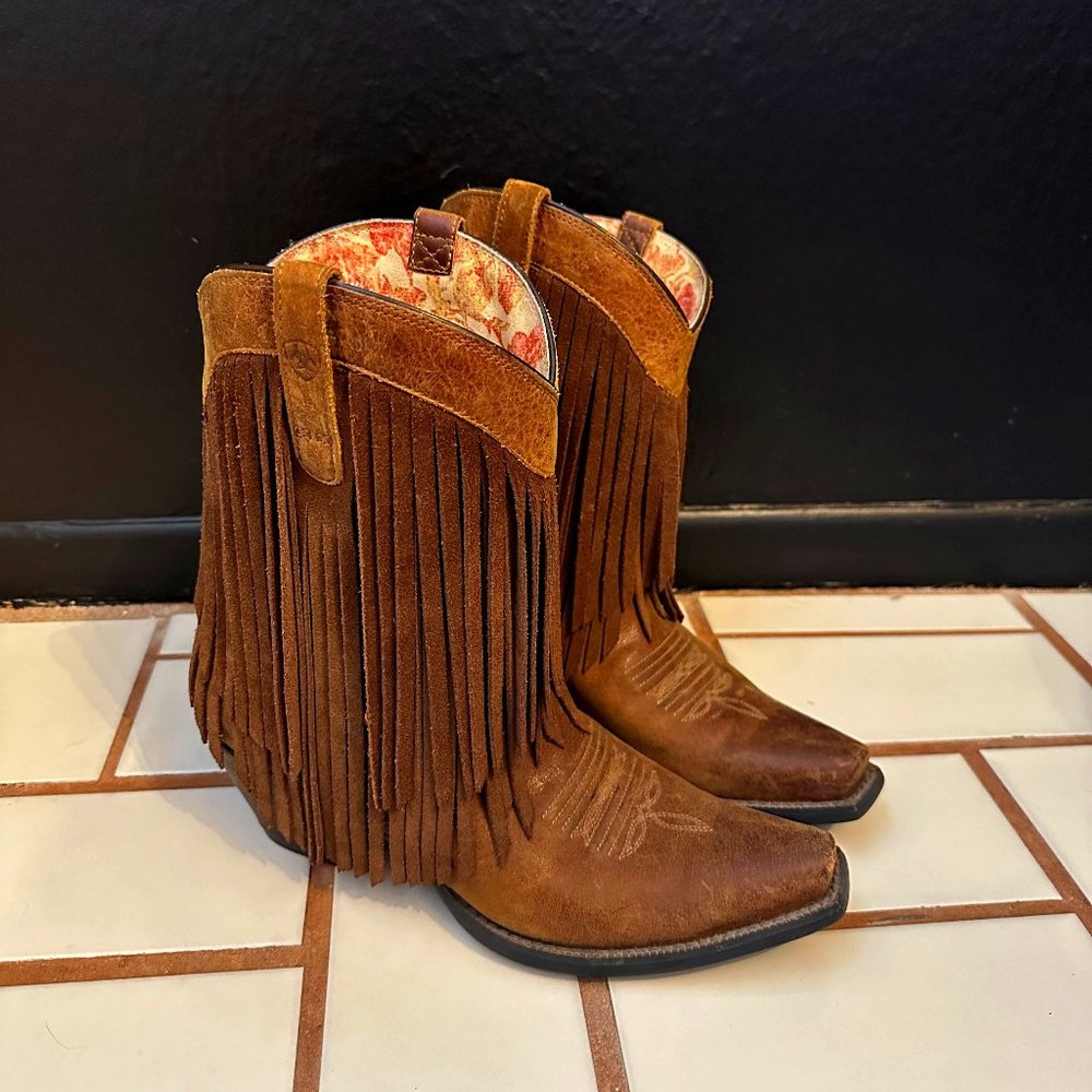Ariat Fringed Cowboy Boots
